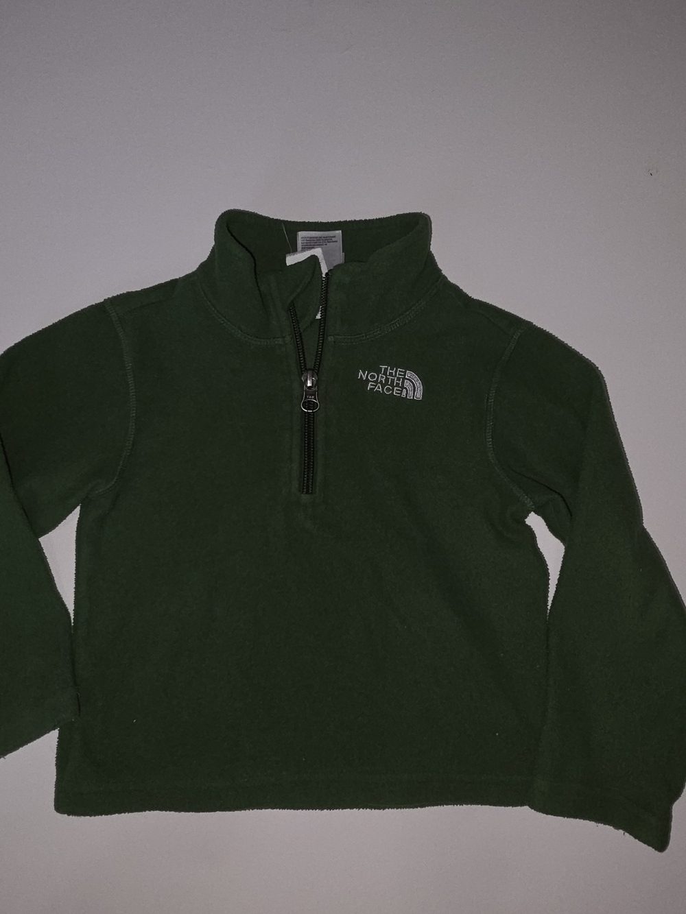 The North Face Jacket Boys 2t green Fleece Half Zip Warm